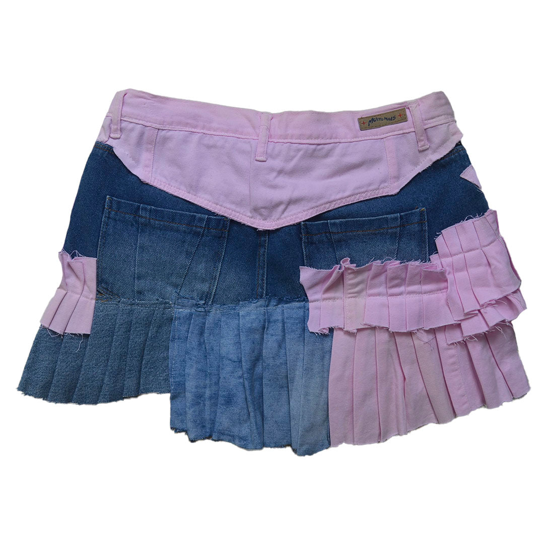 Pink Jeans Skirt