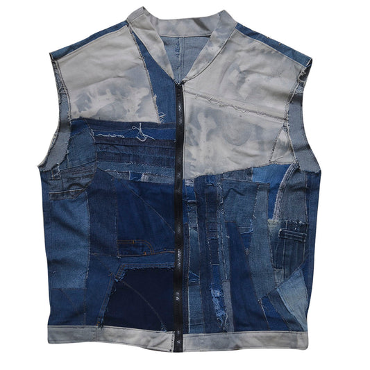 Colete Jeans Patchwork